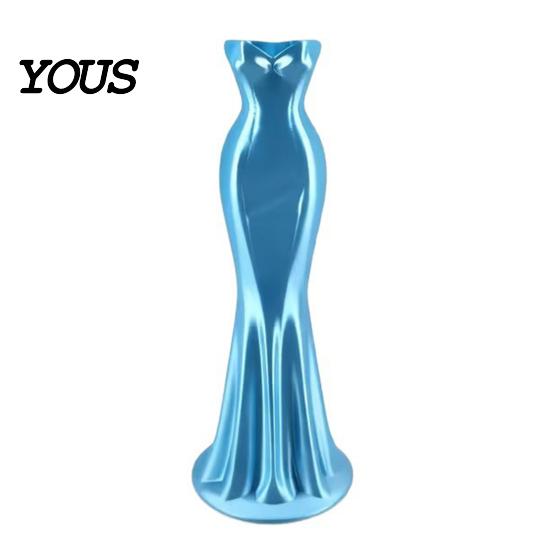 Smooth Line Vase Elegant Dress Shaped Vase, 3D Printed Minimalist Flower Holder, Modern Decorative Romantic Home Decor Bud for Living Room, Entrance,