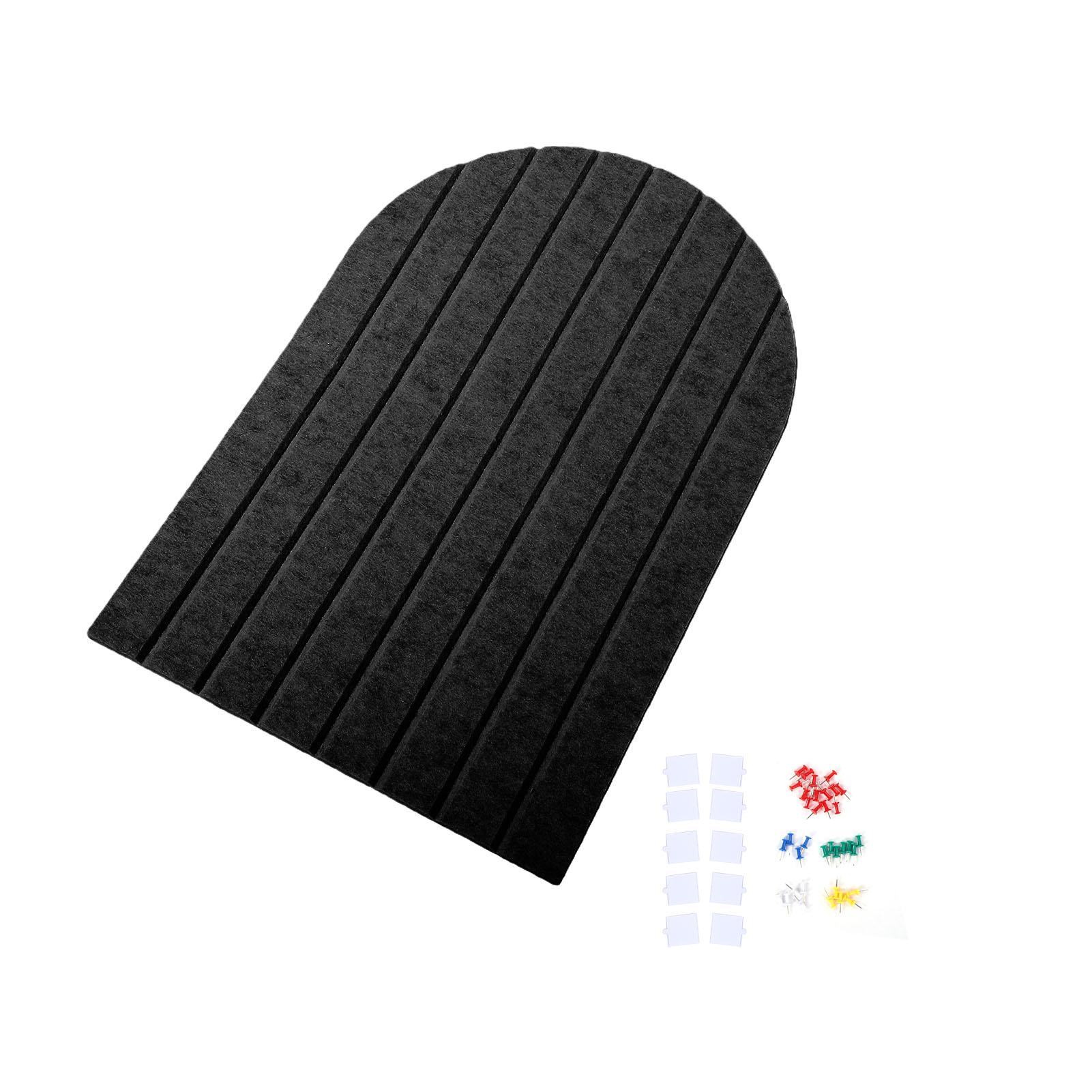 

Arched Felt Bulletin Board Stylish Lightweight Wall Felt Board with Push Pins Adhesive Pads for Photos Artworks Notes
