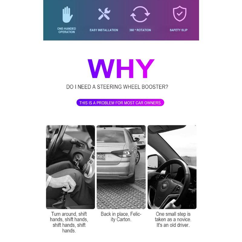 Car Steering Wheel Booster Ball Labor Saving Turning Car Accessories For Audi A3 A6 Q3 B6 B7 B8 B9 Q7 8P 8V 8L A5 A4 C6 C5 C7 4F A1 A7 A8 Q2 Q5 RS3 RS