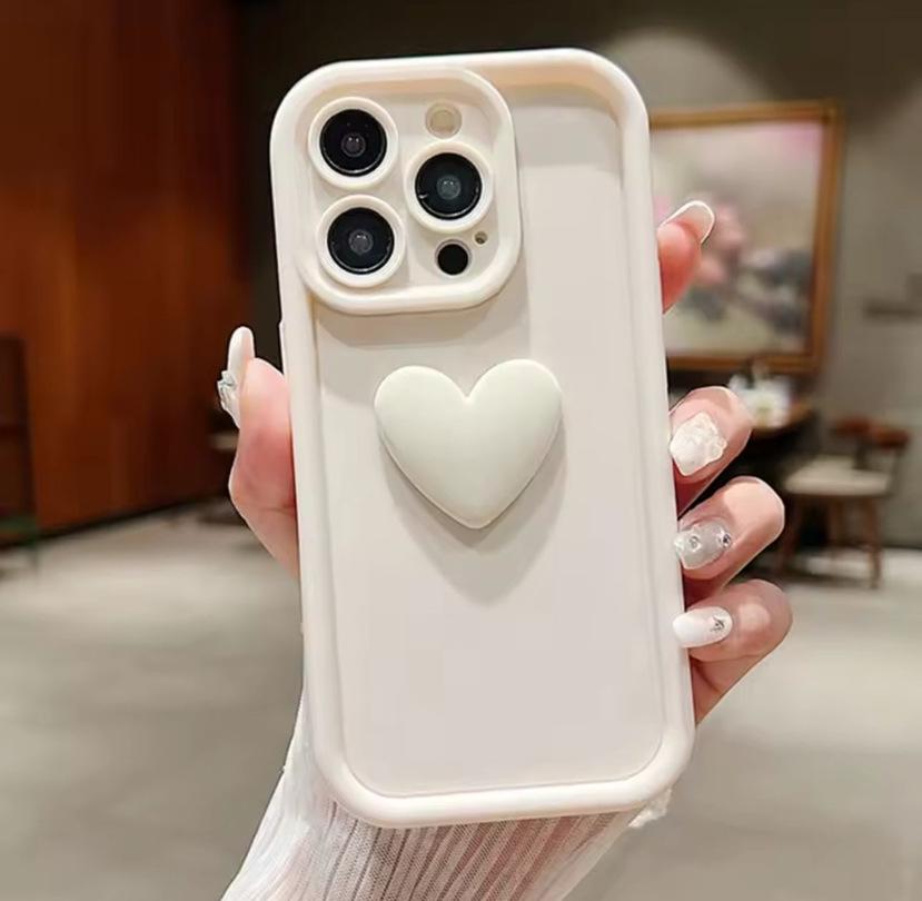 Women's 3D Coffee Bear iPhone Case - Compatible with iPhone 12/13 Pro Max/14, Soft Cartoon Shell