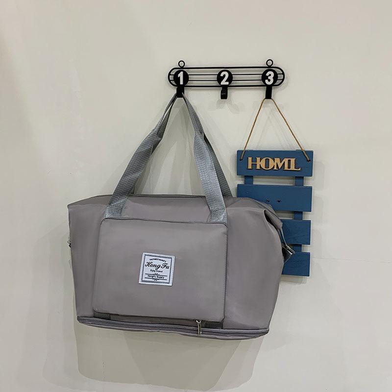 Canvas backpack, college style drawbar bag, travel bag, large capacity business travel luggage bag, foldable