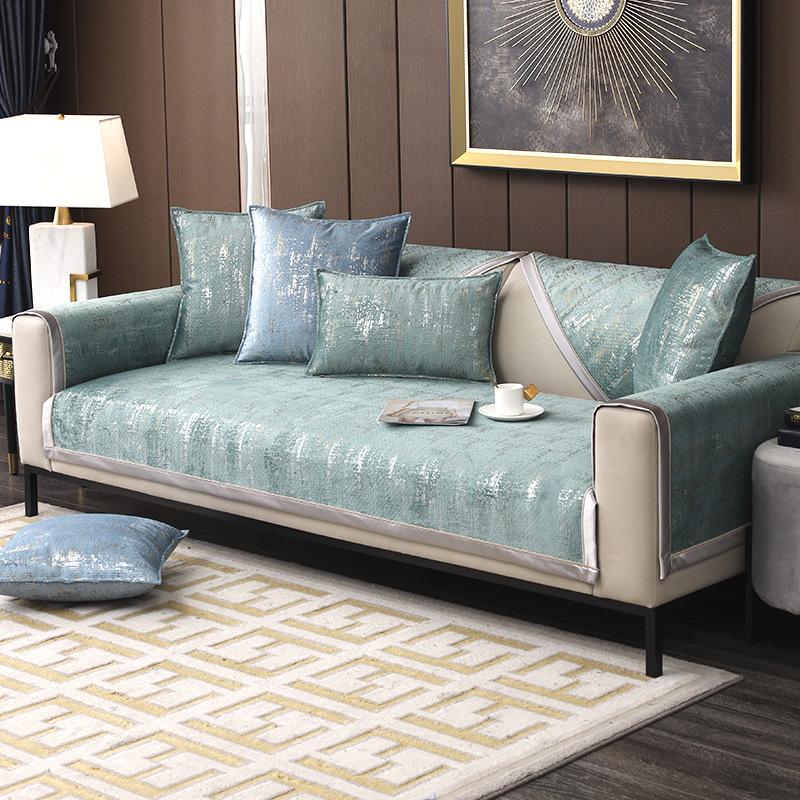 Sofa Cushion Nordic Simple Light Luxury Chenille Seat Cushion Four Seasons Universal Non-Slip Cover Covers Living Room
