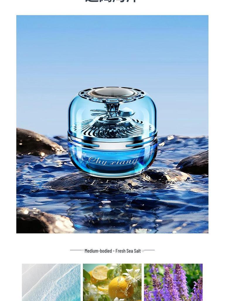 2025 Solar Car Aromatherapy Perfume - Elegant Men's Car Interior Ornament with Subtle Fragrance