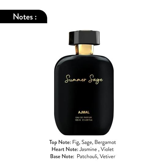 Ajmal ARTISAN - SUMMER SAGE Długotrwały zapach, starannie wyselekcjonowane luksusowe perfumy dla mężczyzn i kobiet, 100 ml.