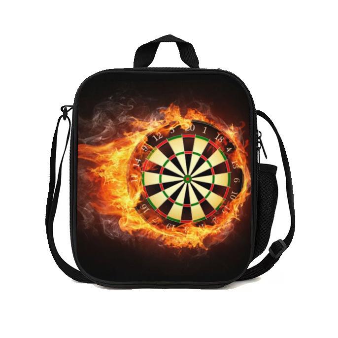 Football Basketball Pattern Children'S Lunch Bag Elementary School Lunch Box Bag Fashion Trend Boys' Lunch Bag