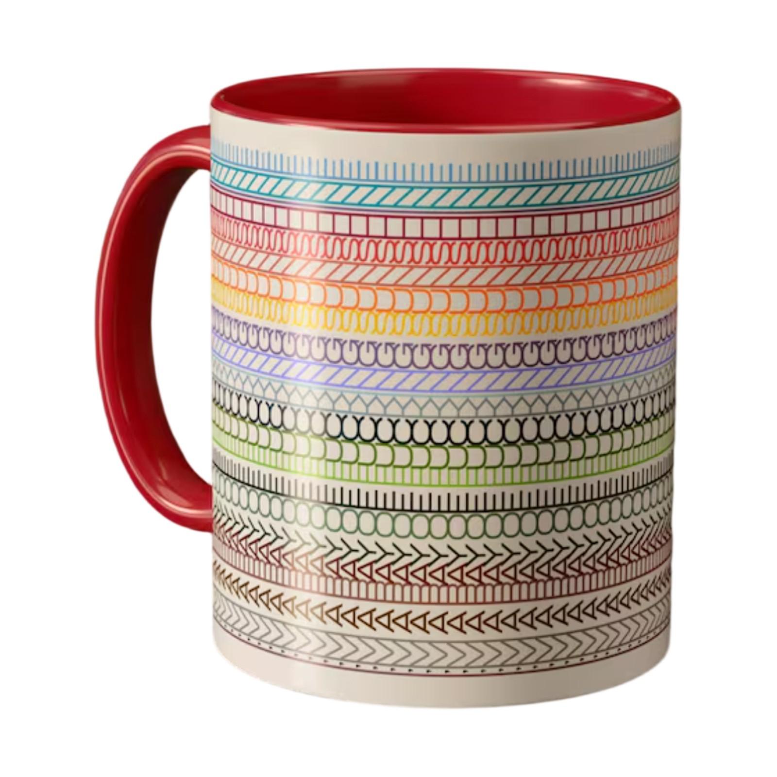 

Ця чашка для кави з прихованим повідомленням Креативна нова керамічна кухонна весела чорна чашка для кави One Size червоний