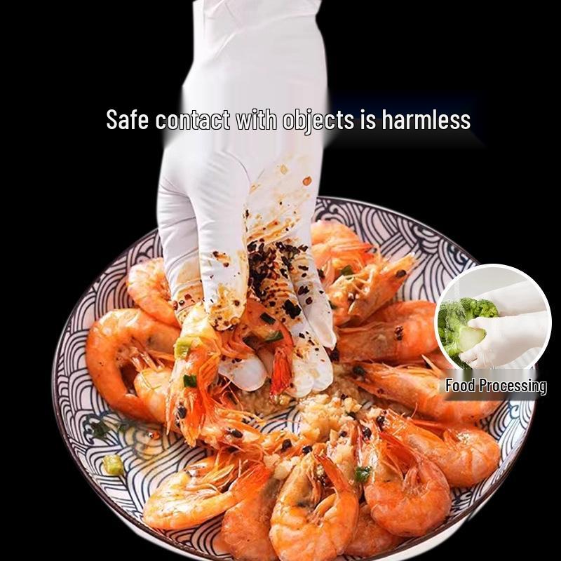 High-Quality Disposable Nitrile Doctor Gloves, Durable and Food Grade, 100-Pack