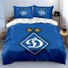 Set Biancheria da Letto Blu con Logo Dinamo Kiev Set Copripiumino Copripiumino Federe (1 * Copripiumino 2 * Federe, senza piumino)