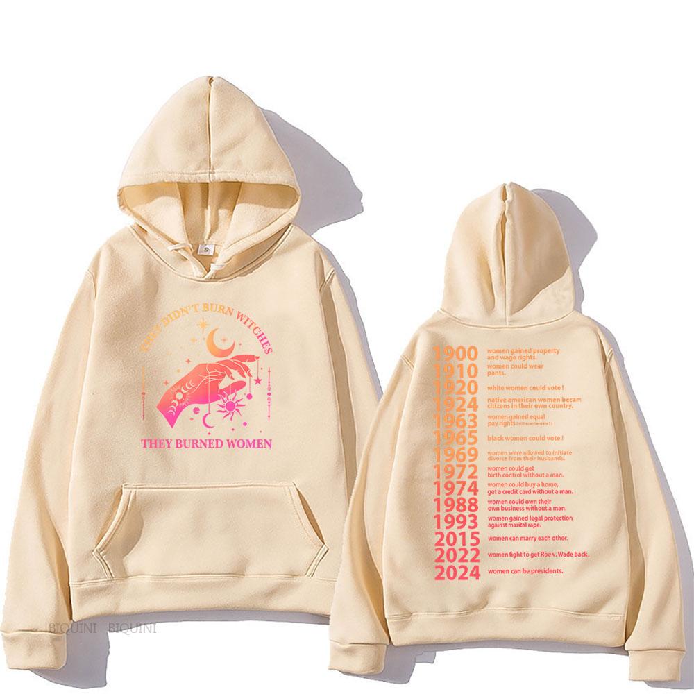 They Didn't Burn Witches Hooded for Autumn Winter Gothic Casual Fleece Sweatshirt With Hooded Fashion Clothes Unisex Hoody
