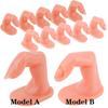 10pcs Plastic Fake Finger Professional Nail Art Practice Model Training False Tips Gel Manicure Display Adjustable DIY Tools