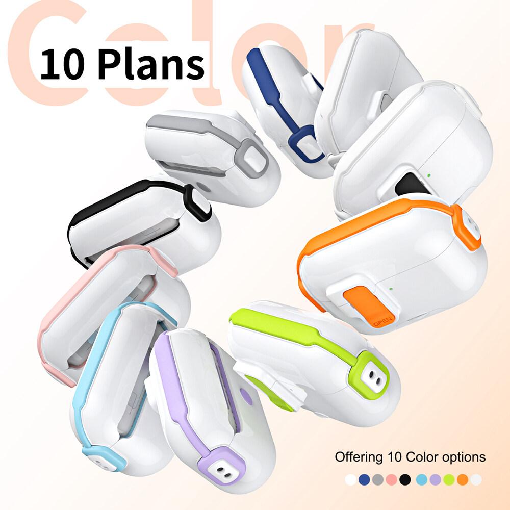 KEYSION Magnetic Automatic Switch Earphone Case for Airpods Pro 3 2 Hidden Phone Stand Shockproof Headphone Cover for AirPods 4