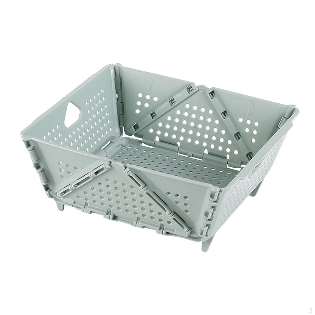 Compact Folding Basket for Organizing Fruits and Vegetables In Bedroom or Living Room