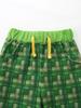 Plaid Boys' Shorts & Excavator Print Shirt Set - Summer Two-Piece Outfit