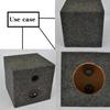 Gray Sound-absorbing Speaker Flannel Speaker Cloth Subwoofer Felt Cover Subwoofer Patch