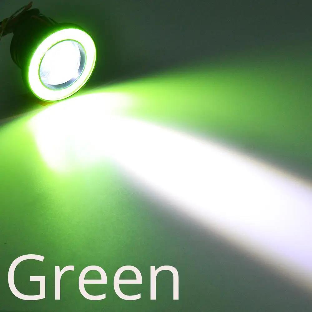 2Pcs Auto 30W Driving DRL Fog Lights COB Angel Eye 64/76/89mm Car Ambient Lamps Waterproof Daytime Running Bulb Headlight DC 12V