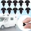 10 stk Sorte Gummistøddæmpere Til Campingvogn Camper - 4,5 Mm Varmebestandige Afstandsstykker, Skridsikre Låg-Løftere For At Forhindre Ridser & Spild
