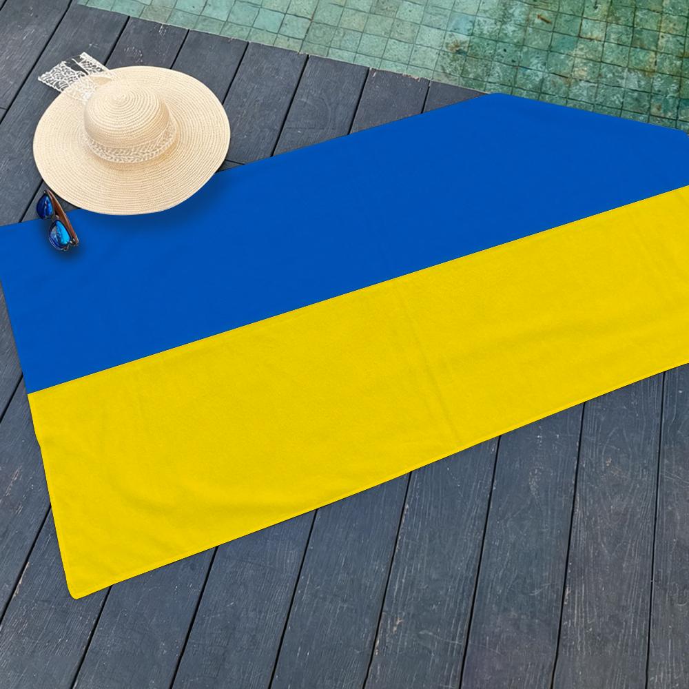 Nation Ukraine Towel Beach Towels Yoga Gym Lightweight Portable For Swimming Shower Travel Sports Accessories Sandproof