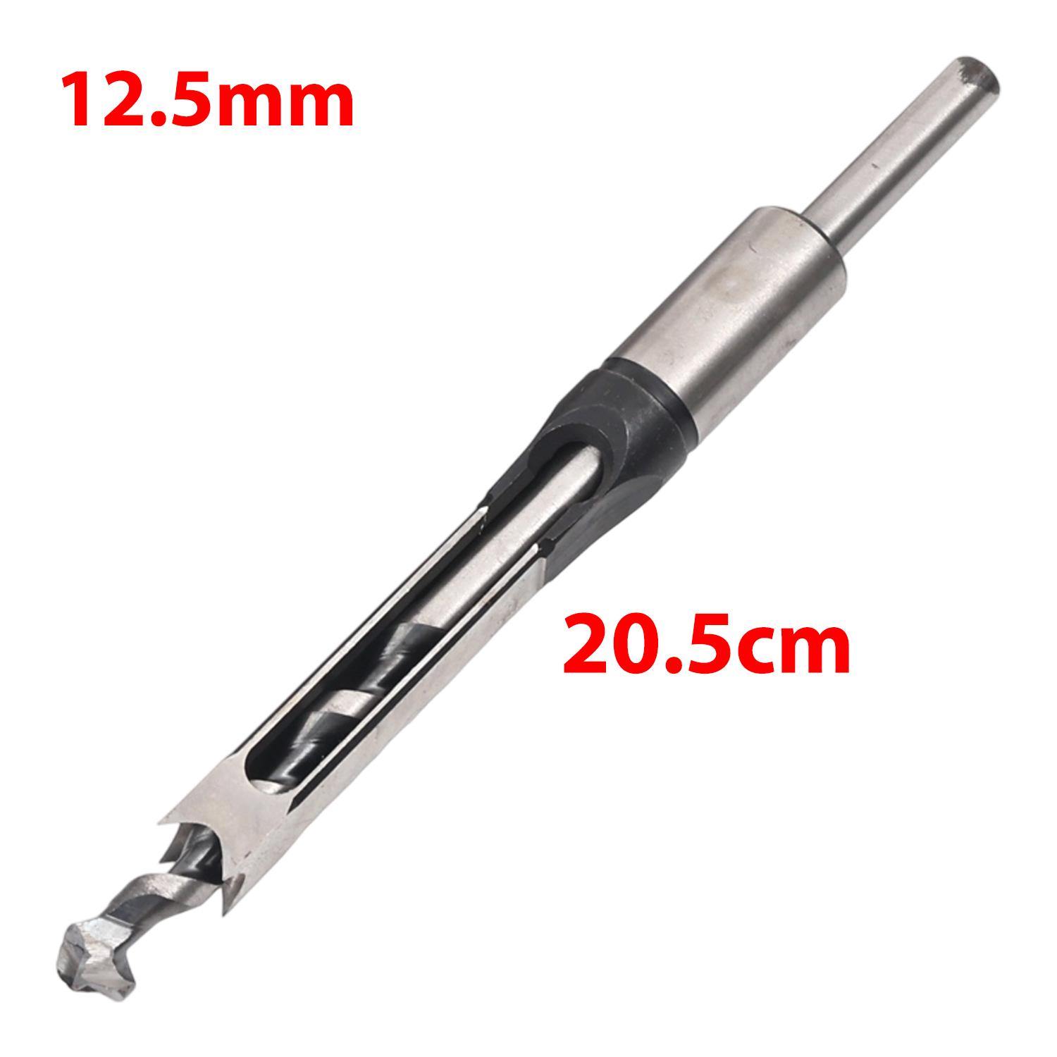 

High-speed Steel Twist Drill Bits for DIY Furniture Square Hole Bit Drill Woodworking Cutting Tools Durable Mortising Chisel срібний