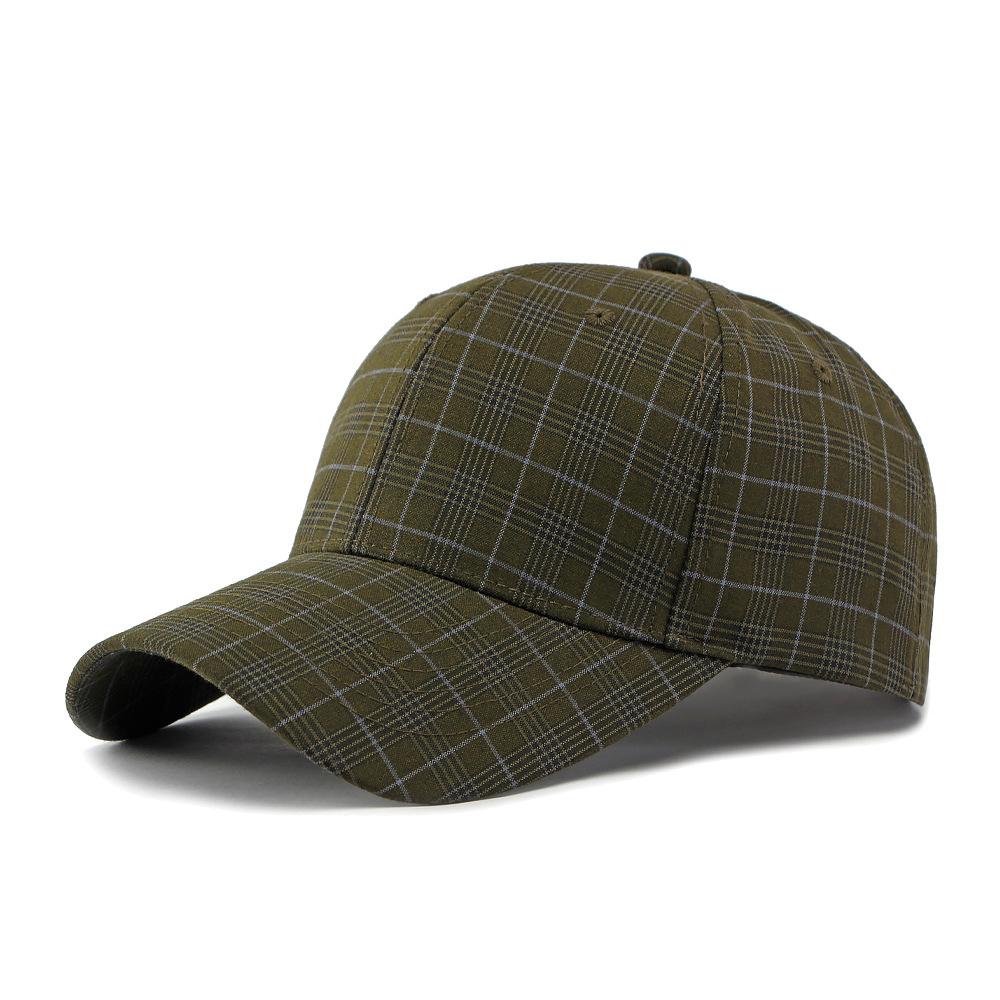 Men's Summer Plaid Baseball Cap Women's Outdoor Sunscreen Hat
