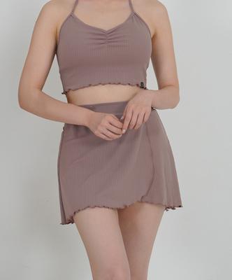 Foriz [Scarlett Skirt_Cocoa] Swimsuit Resort Cover-Up Skirt
