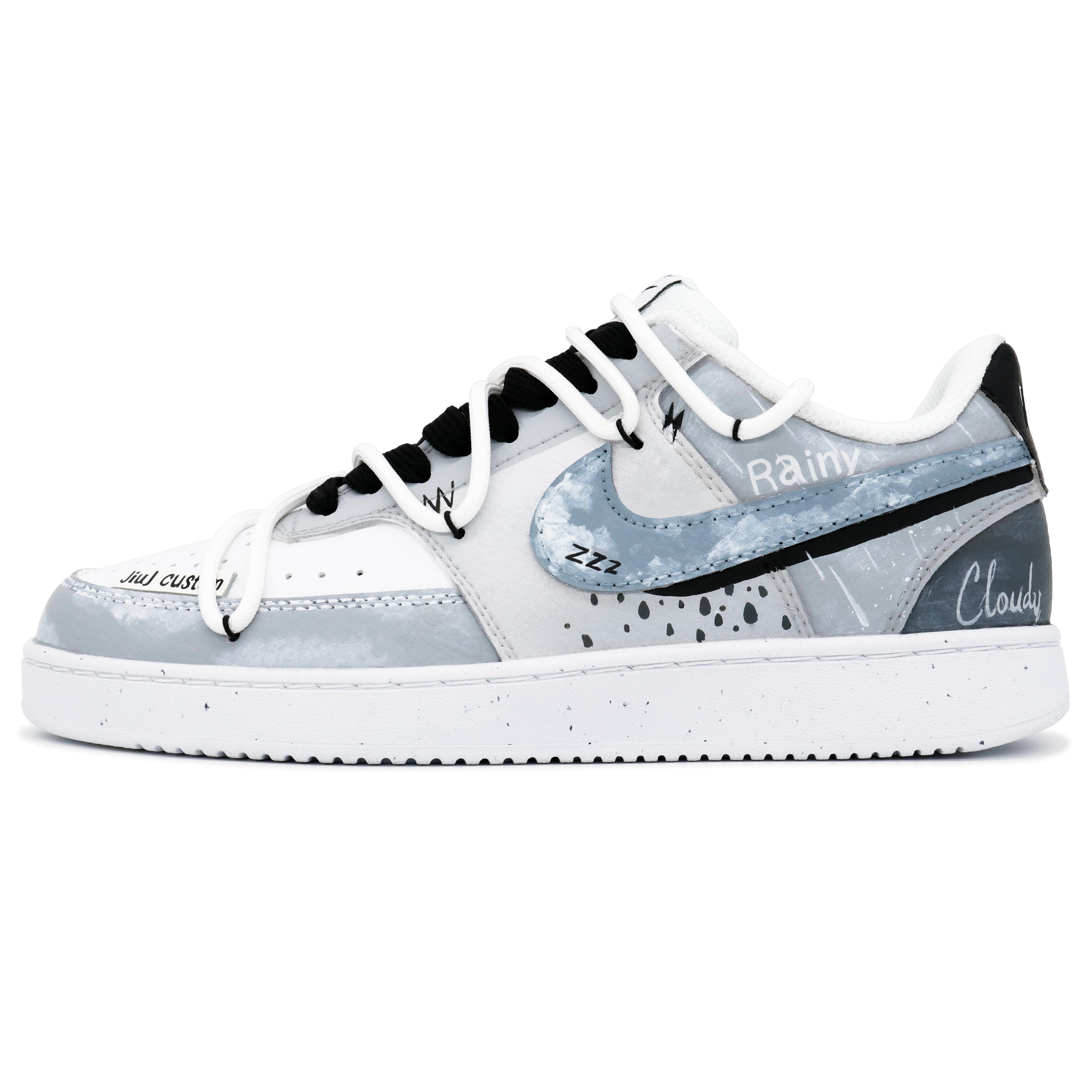 

Nike Court Vision 1 Skateboard Shoes Men s Low top Gray/Black DH2987-101(Team201-) 40