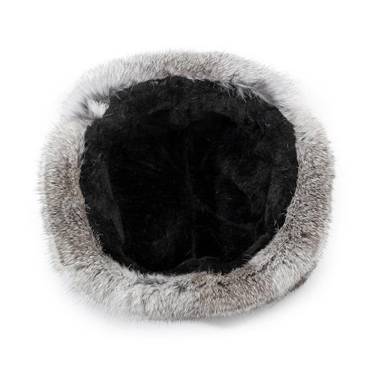 WTEMPO Herren Rindsleder Kaninchenfell Outdoor Weicher Ohrenschutz Druckknopfhüte Wandern Skifahren Herbst Winter Winddicht Kältesicher Warme Plüsch Fliegerhüte