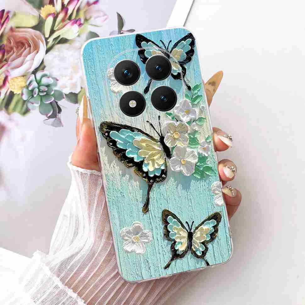 Für Xiaomi Redmi Note 15 Pro Plus ProPlus 5G Hülle Blume Cartoon Hülle Weiche Silikonhülle Für Redmi Note 15 Pro+ Hülle