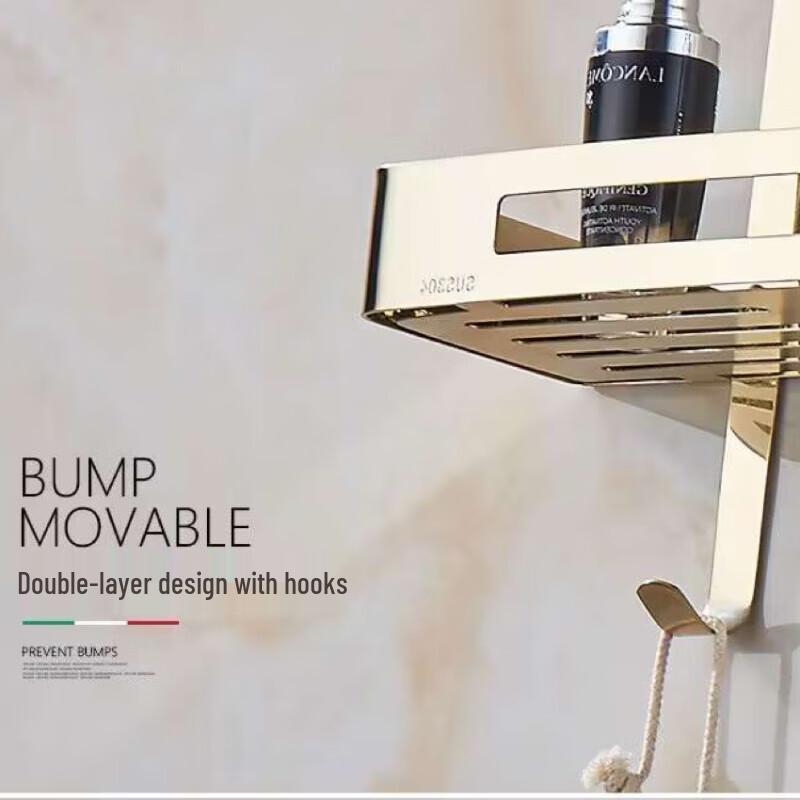 Yuzhu Wall-Mounted Corner Bathroom Shelf