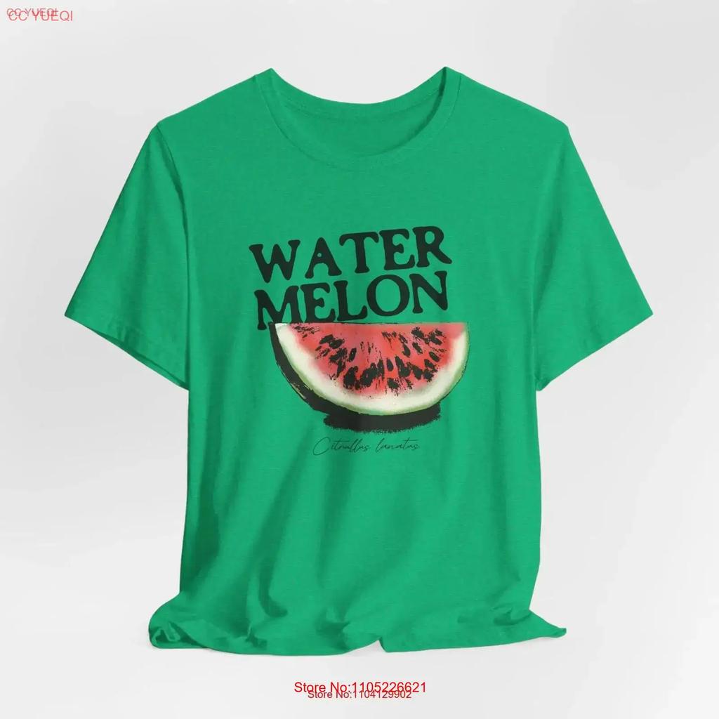 Watermelon T Shirt Fruit Botanical Foodie Vintage Style For Her Vintage Versatile Graphic Unisex Soft Homme Casual