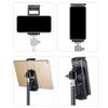 Multiple Functional Phone Tablet Clamp With Duals Screw Mounts Suitable for Tripods Selfie Stick And Monopods