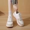 College style color matching little white shoes women's new versatile platform casual single shoes student street shooting board shoes