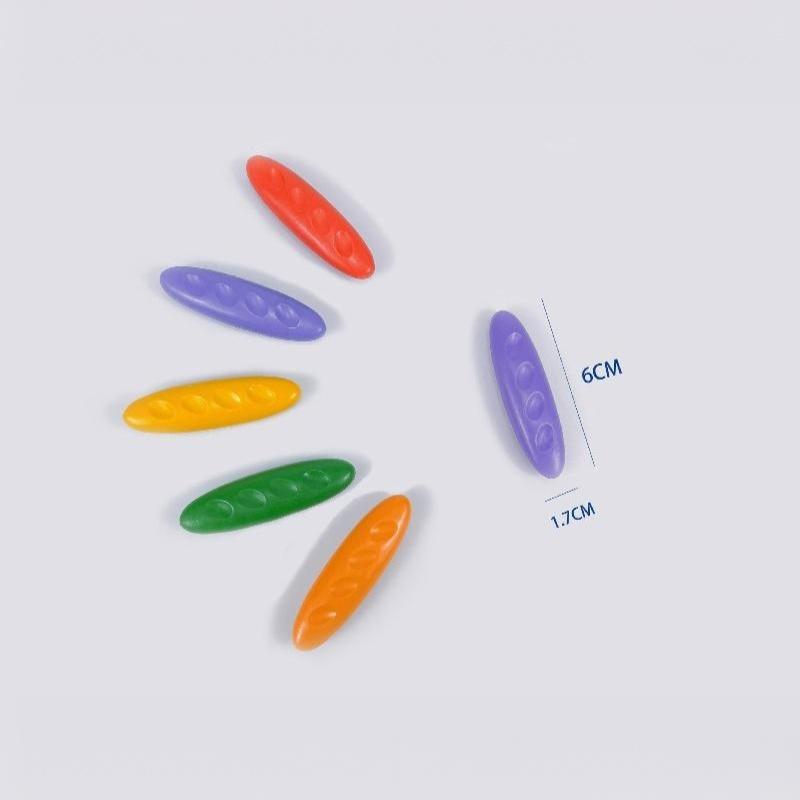 Pastelli Forma Arachide Lavabili Non si Attaccano alla Pelle Non Tossici Confezione da 24 Colori per Attività Artistiche Creative dei Bambini