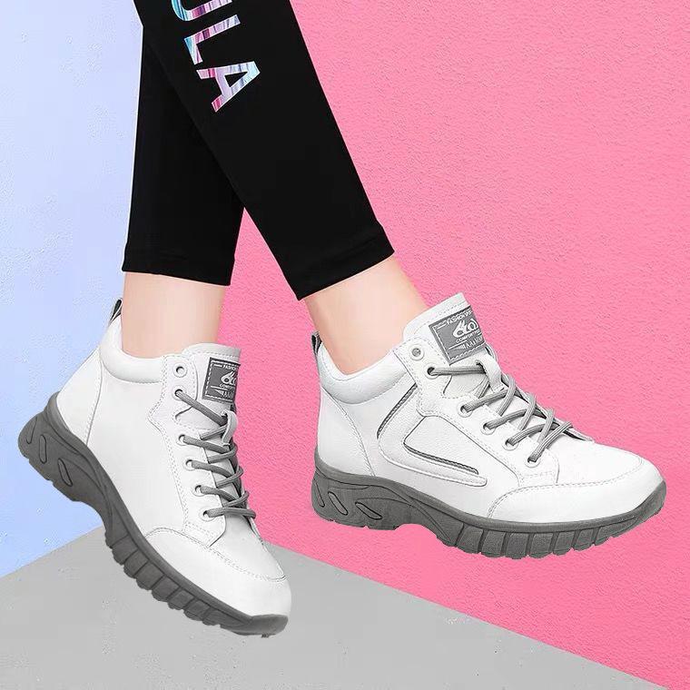 Women PU Athletics Running Shoes Female Winter Non-slip Casual Sneakers Ladies Sport Jogging Shoes