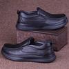 Autumn breathable cowhide casual men's leather shoes genuine leather winter velvet solid soft-soled casual leather shoes