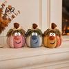 Unique Handmade Gifts for Autumn Harvest Whimsical Patchwork Pumpkin, Pumpkin Table Decor, Cute Smiling Face Fabric Decor Cloth Tabletop Mantel Shelf