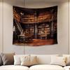 Bookshelf Tapestry Fairy Tale Forest Academic Tapestry Wall Hanging Fantasy Witch Backdrop for Bedroom Living Room Decor