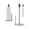 Double Function Rustproof Metal Toilet Paper Stand With Integrated Liquid Container For Bathroom And Kitchen Cleaning Convenience