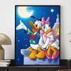 Diamond Painting Donald Duck Daisy Moonlit Romantic Illustration 5D DIY Diamond Painting Embroidery Set Round/Square Diamond ArtMosaicHomeDecor