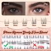 Lash Clusters 0.05mm PBT Fiber Eyelash Clusters 0.1mm Superfine Invisiband D Curl Diy Lash Extension 8-16mm Individual Lashes