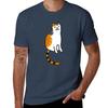 Smiling Calico Cat Tshirt Classic Graphic Short Sleeve Top