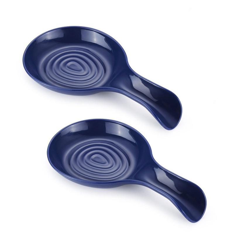 Skjeholder Stor Keramisk Skjeholder Varmebestandig Kokeskjeholder Kaffeskjeholder Tåler Oppvaskmaskin Keramisk Skjeholder