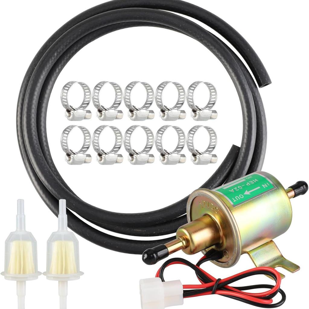 Low Pressure Universal Diesel Petrol Gasoline Electric Fuel Pump HEP-02A 12V 24V For Car Motorcycle