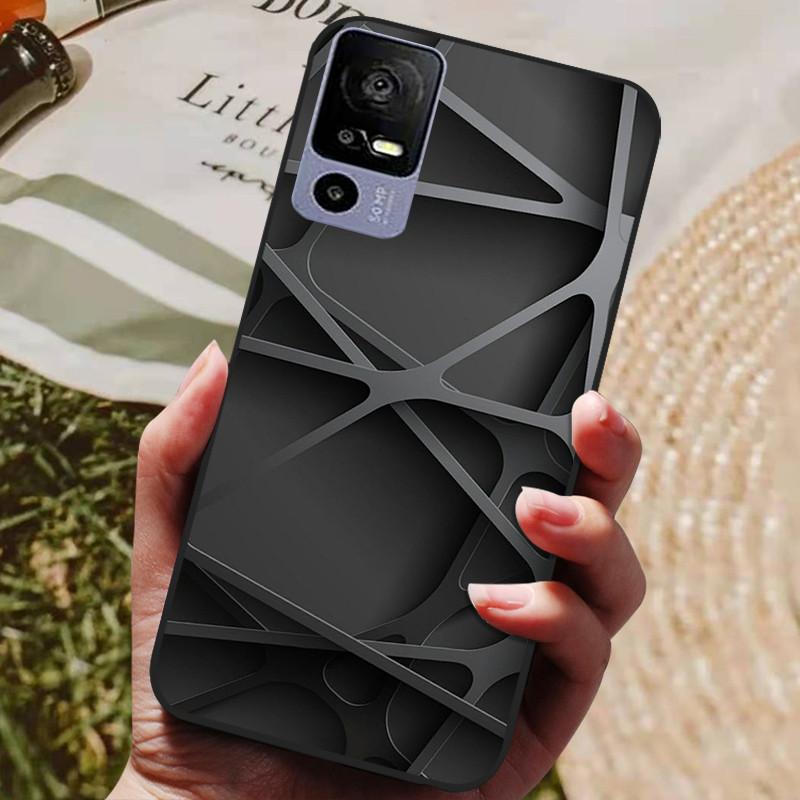 Para TCL 40R Funda Trasera de Silicona Funda para Teléfono para TCL 40 R 5G Fundas 6.6" TCL40R 5G T771K T771K1 T771H T771A Parachoques Suave coque
