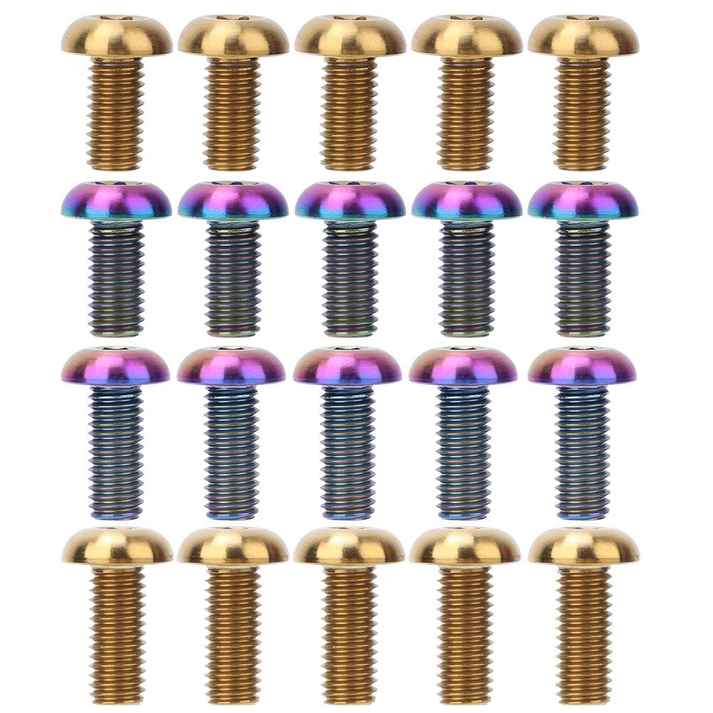 

5 шт./упак. из титанового сплава M5*12, болты для клетки бутылки с водой, M5*10, винты дискового тормоза