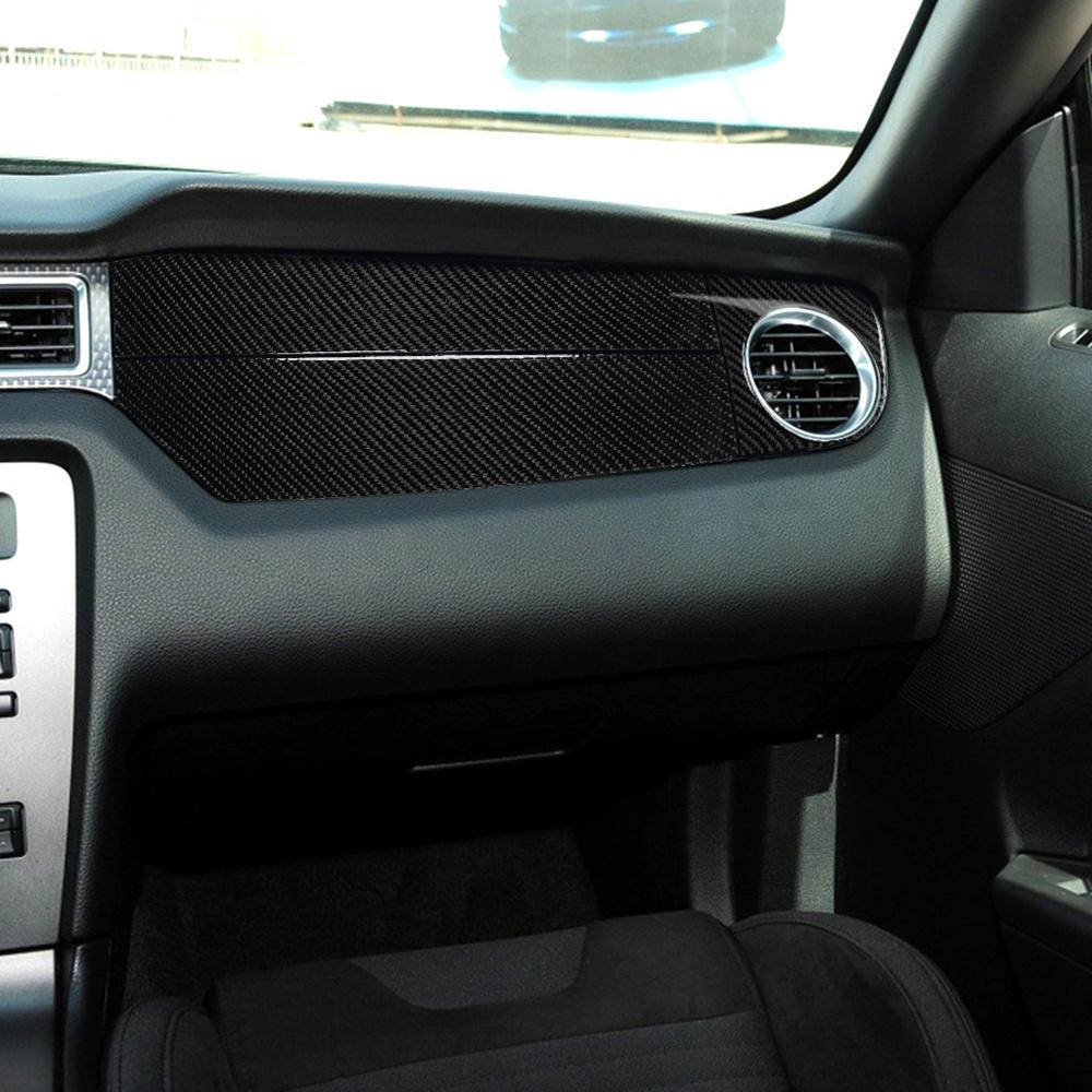21pcs/Set Carbon Fiber Interior Decor Cover Trim Full Set For Ford Mustang 09-13