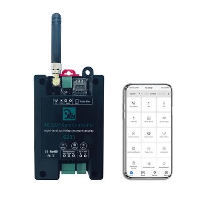 4G/GSM G203 Gate Controller Wireless Remote GSM Gate Opener Support for Ordinary User Authorization