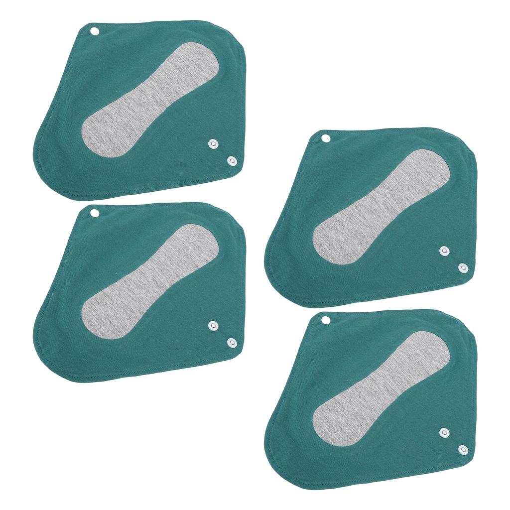 4pcs Reusable Panty Liners Highly Absorbent Cotton Washable Sanitary Napkins for Overnight