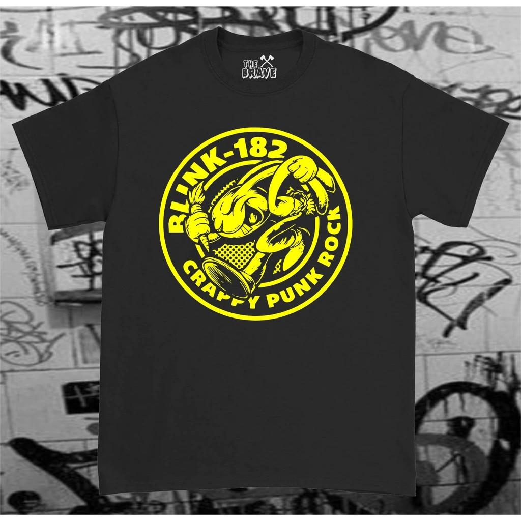 Blink-182 Pop Punk Bunny Logo T-Shirt, printed on a new shirt. L