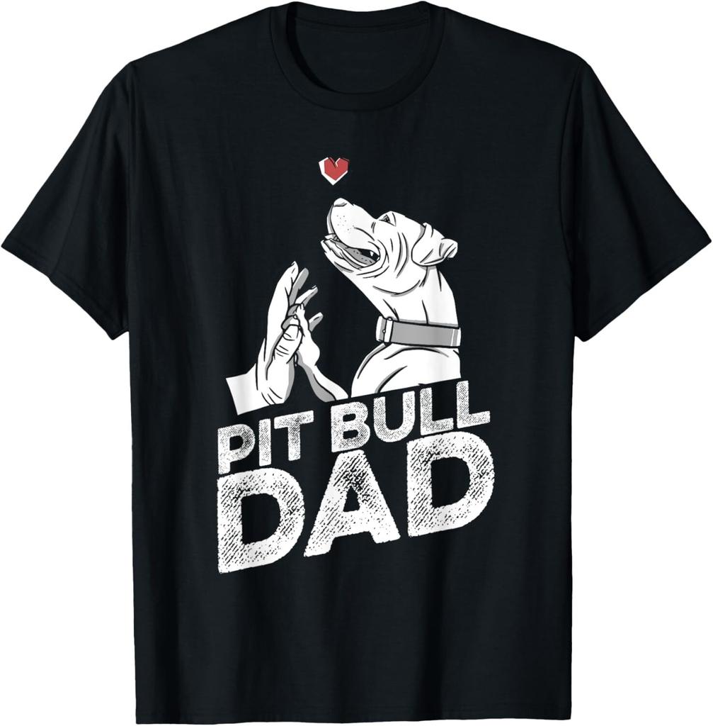 Interesting Pit Bull Dad Dog Breed Pitbull Ban Interesting Gift Mens and Womens Street TShirt