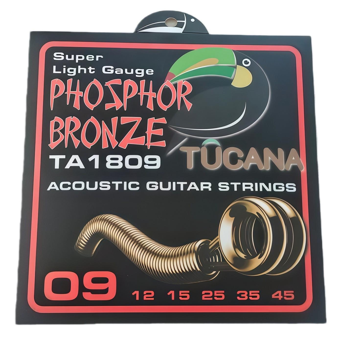 TUCANA Премиум Акустические Струны для Гитары из Фосфорной Бронзы с Легким Покрытием, Антикоррозийные.